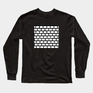 black and white wall Long Sleeve T-Shirt